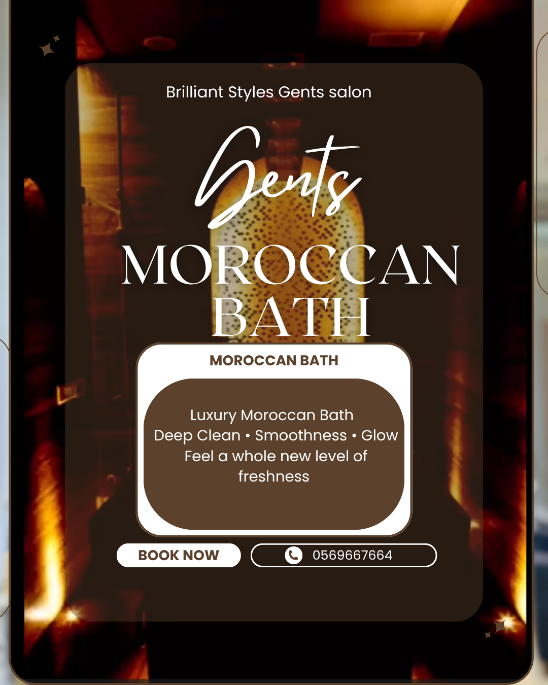 Traditional Moroccan bath for men in Dubai.